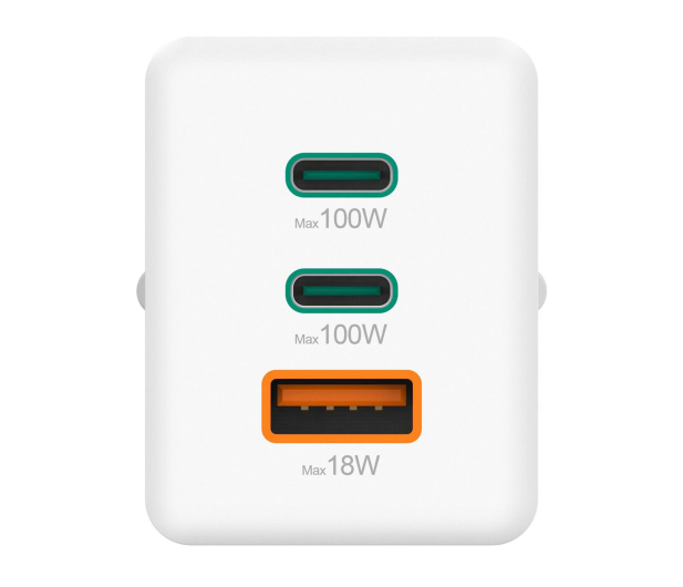 Hama ŁADOWARKA SIECIOWA MINI 100W PD/QC 2X USB-C, 1X USB-A BIAŁA - 1318744 - zdjęcie 4